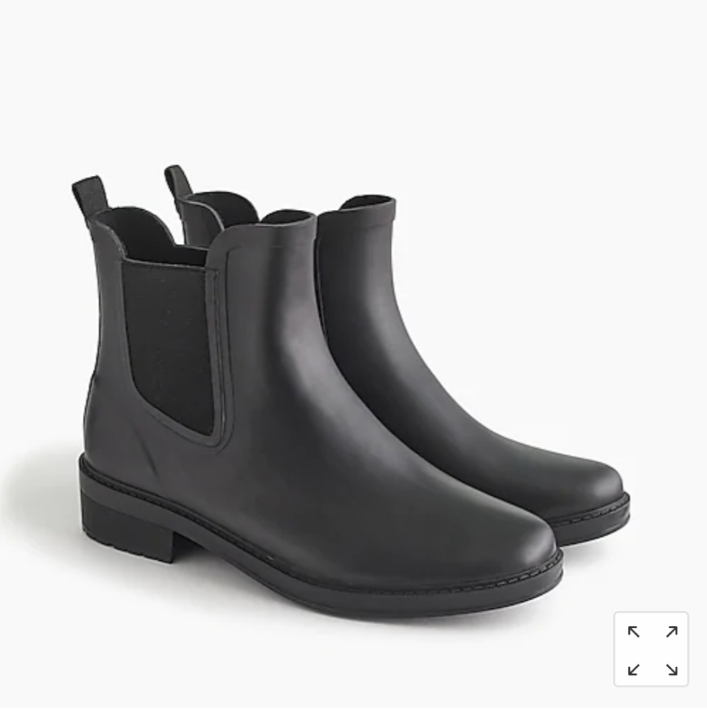 J.Crew Black Rain Boot
